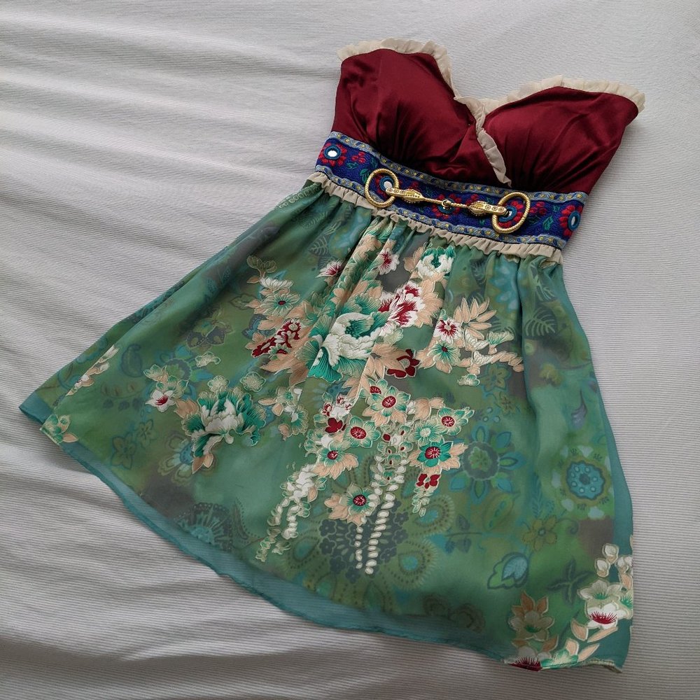 Meghan Los Angles silky vintage dress (Size 2)